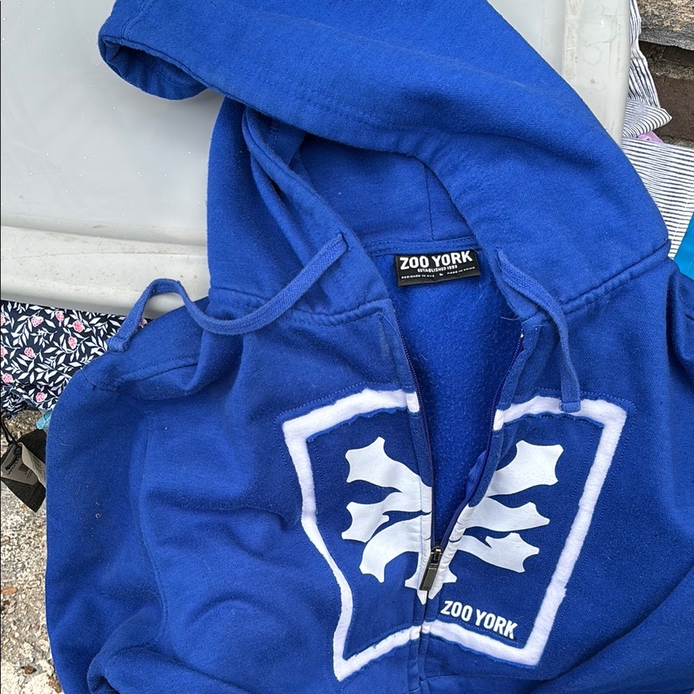 Zoo York Blue Graphic Hoodie Sweatshirt
